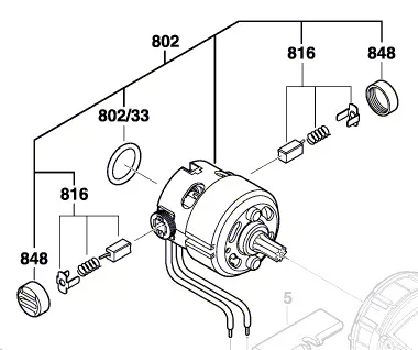 Moteur courant continu 18 V réf. 2 609 199 276 BOSCH